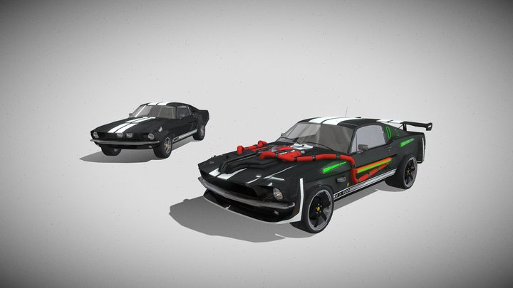 Mustang Shelby GT + Upgrade 3D Model