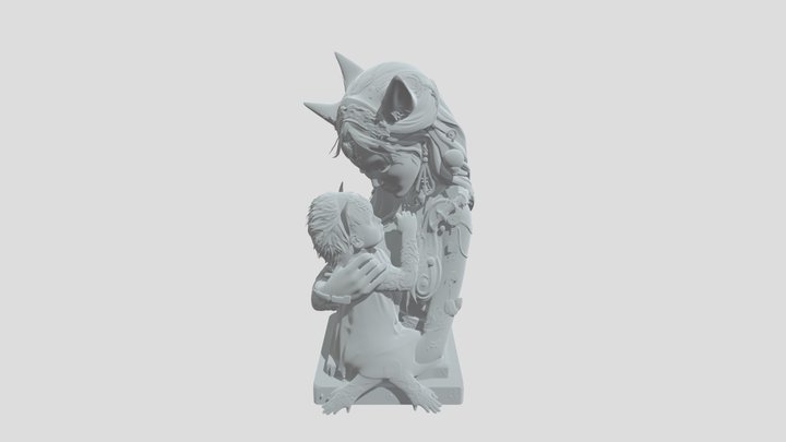 Mother an Child 3D Model