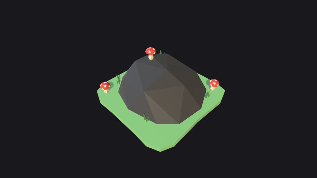 The Mushrooms Stone [LowPoly]