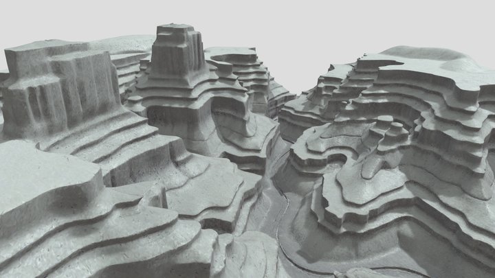 Grand Canyon (idealized) 3D Model
