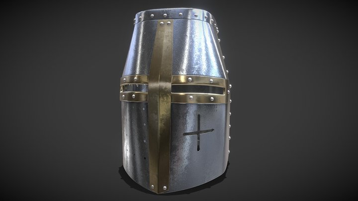 Helm Templar 3D Model