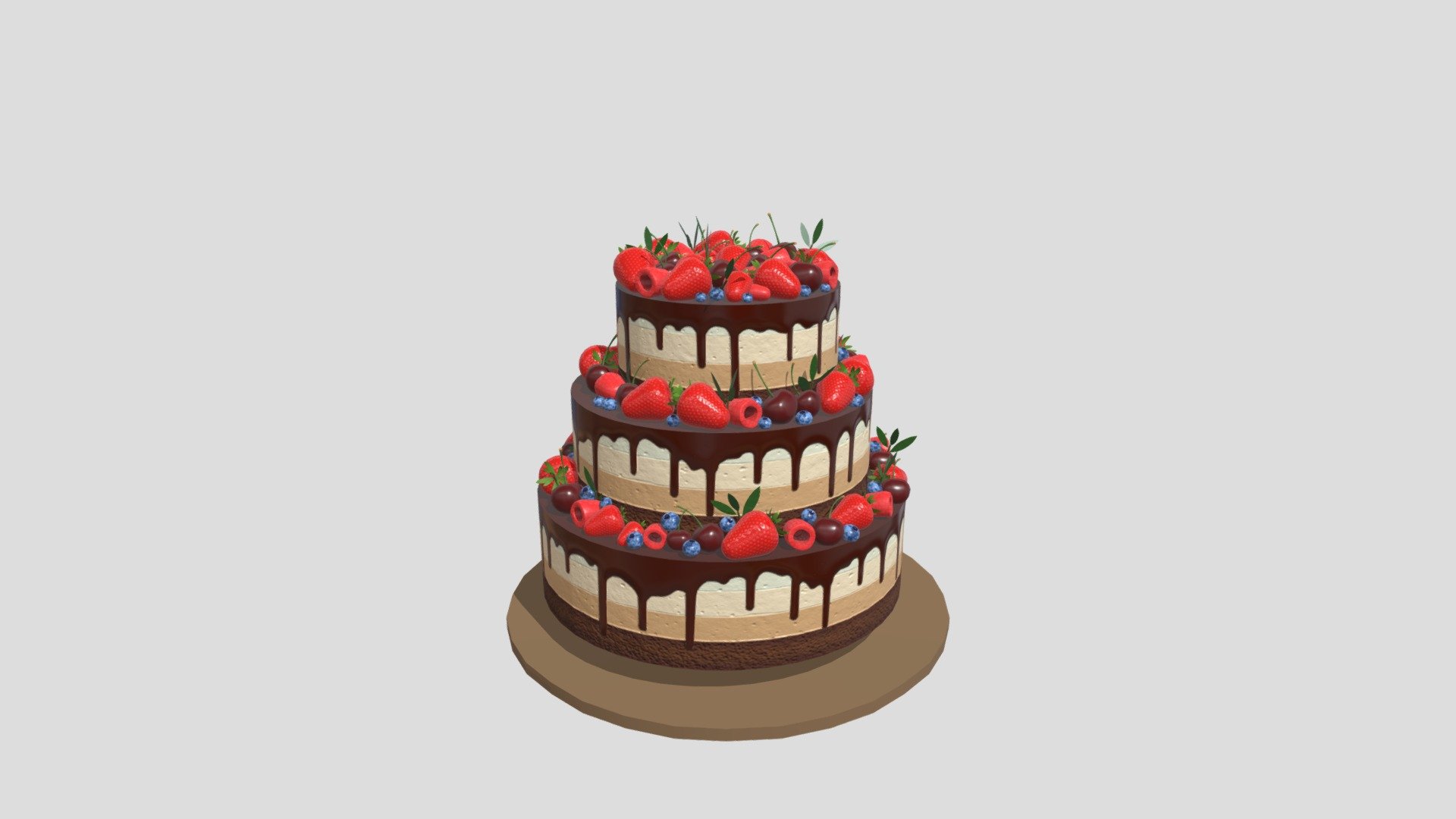 Cake - Download Free 3D model by faru [72d16ce] - Sketchfab