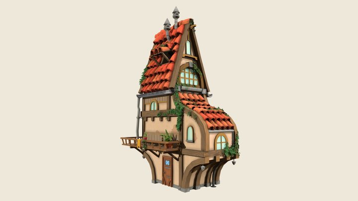 Stylized house 3D Model