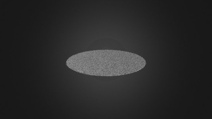 Round Light Grey Rugr 3D Model