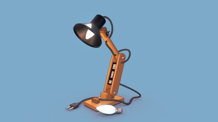 StylizedLamp_(RETRY_SCHOOL_Daily) 3D Model