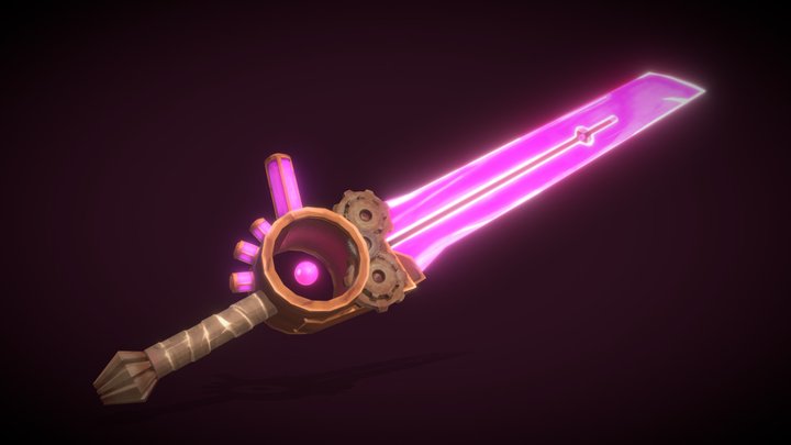 Arcane Shimmer Sword 3D Model