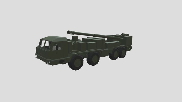 2S43 Malva 3D Model
