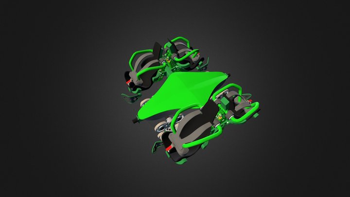 Wing coaster car design 3D Model
