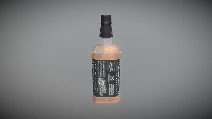 Jack Daniels Bottle 3D Model