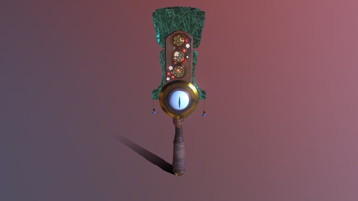 -Asian runes sword- 3D Model