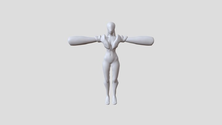 R1 mecha character - low poly Player 1 3D Model
