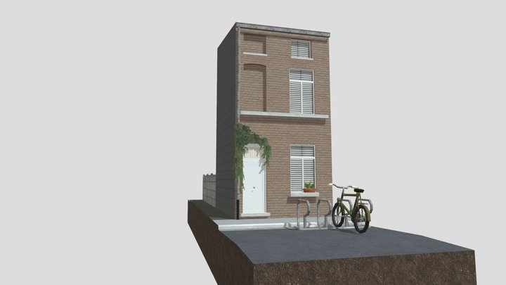 DAE Rowhomes retake - Ghent 3D Model