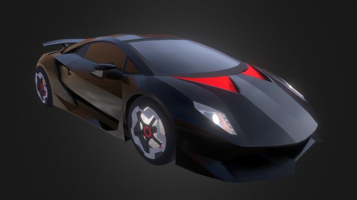 Lamborghini Sesto Elemento - MidPoly 3DModel 3D Model
