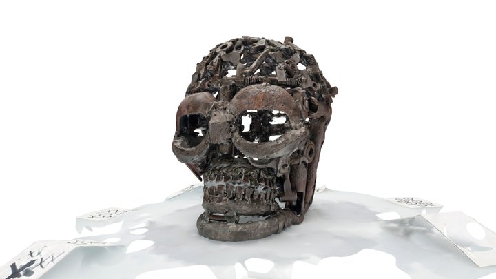 AK-47 Skull – Liberia 3D Model