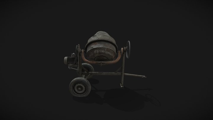Betoniarka - concrete mixer 3D Model