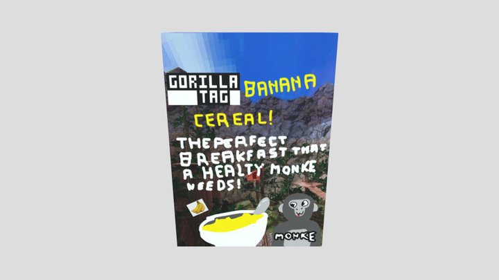 Gorilla Tag Cereal 3D Model