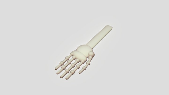 Low poly first person hand 3D Model