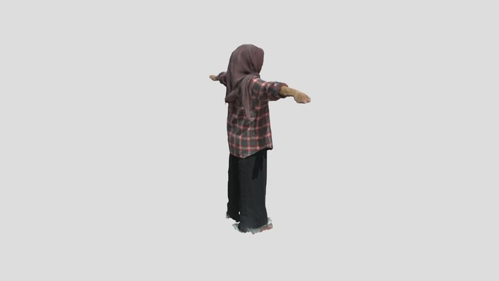 Human T pose 3D Model