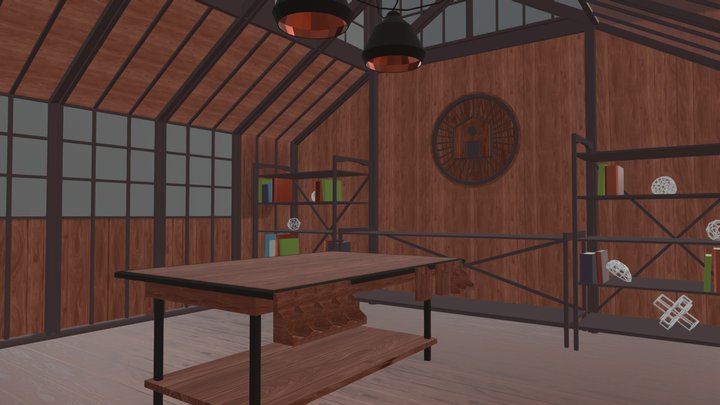 VR Gingerbread House Workshop 3D Model