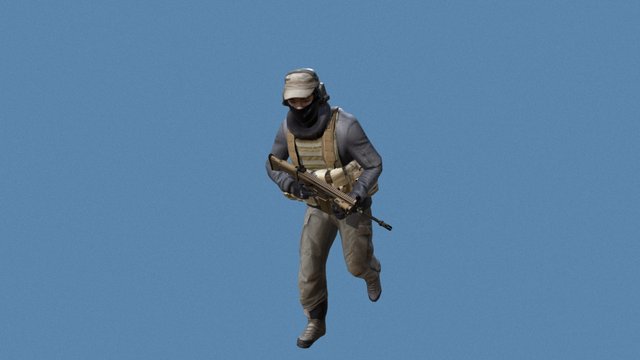 Soilder_Model(123D scan + Z-Brush) 3D Model
