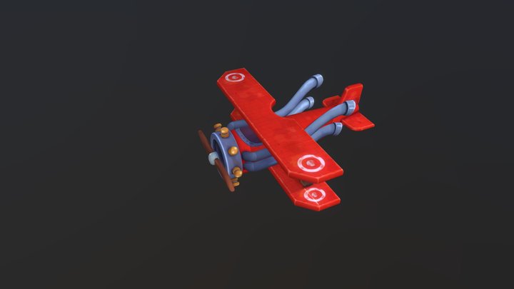 biplane 3D Model