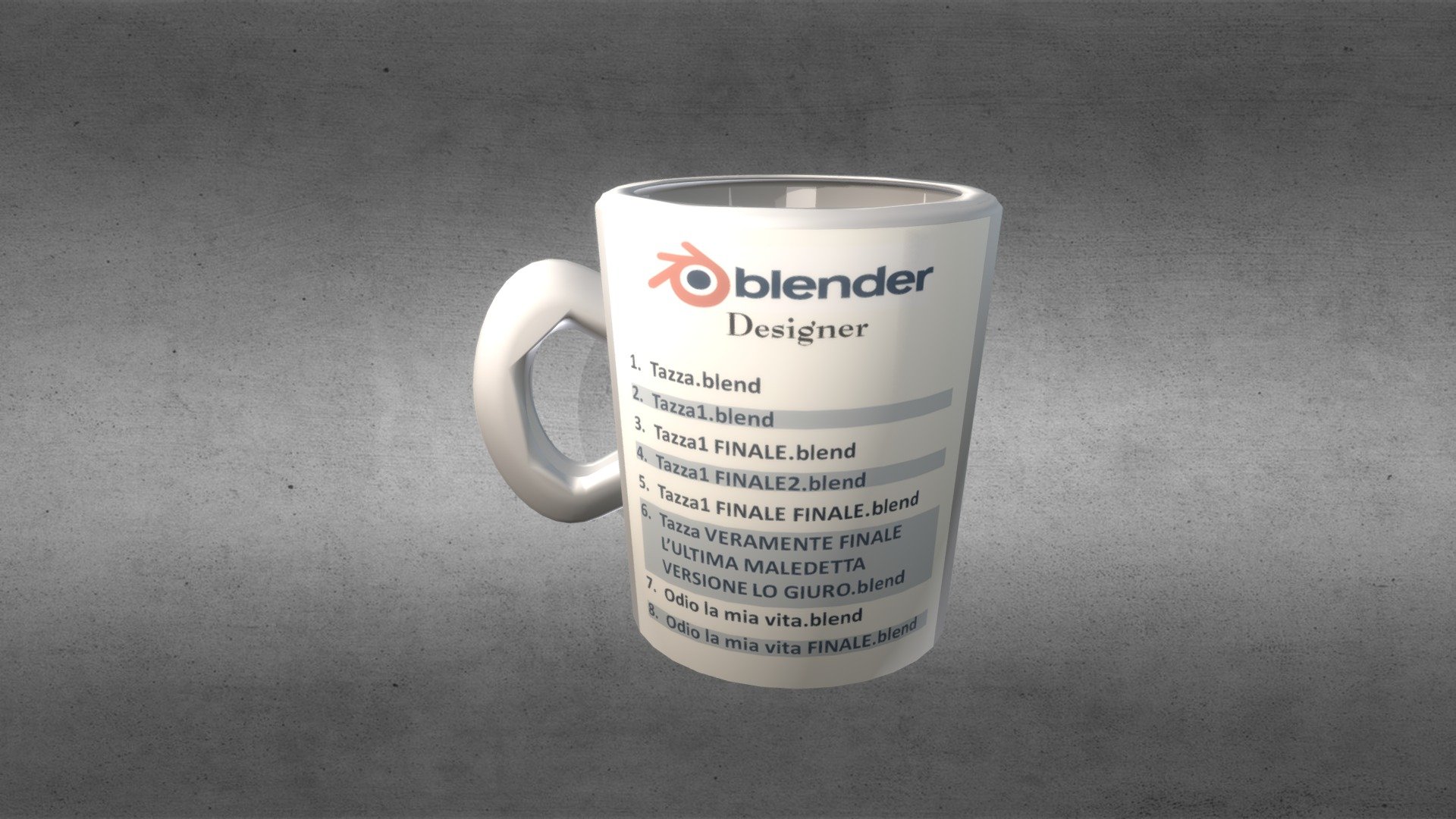 Cup with coffee
