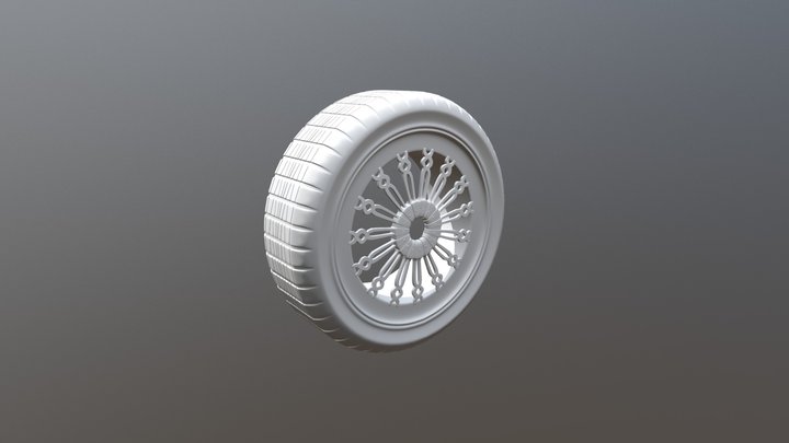 CGCookie Exercise: Modeling a Wheel 3D Model