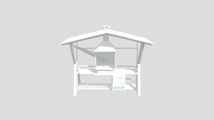 Мангал "Лофт-7" с вытяжкой по т.84957644402 3D Model