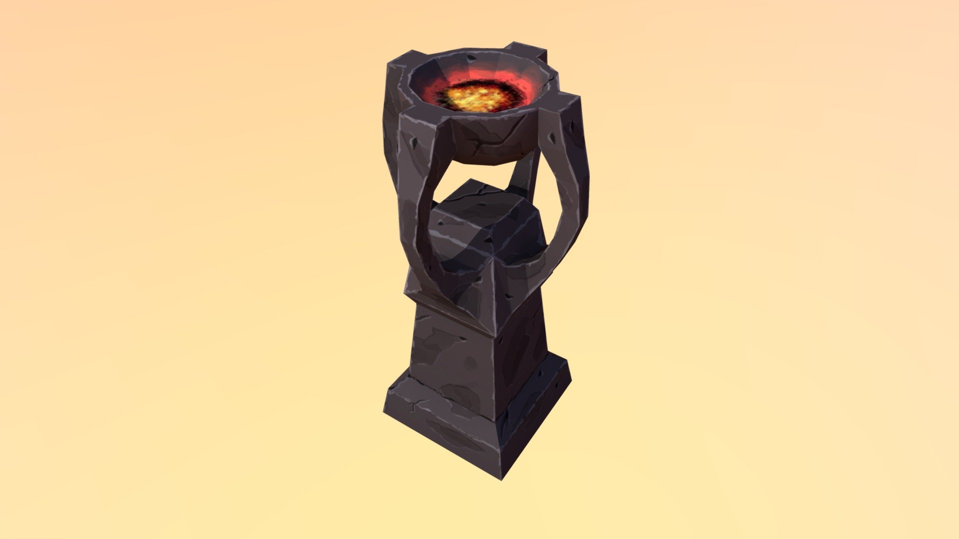 Low Poly Stone Lantern