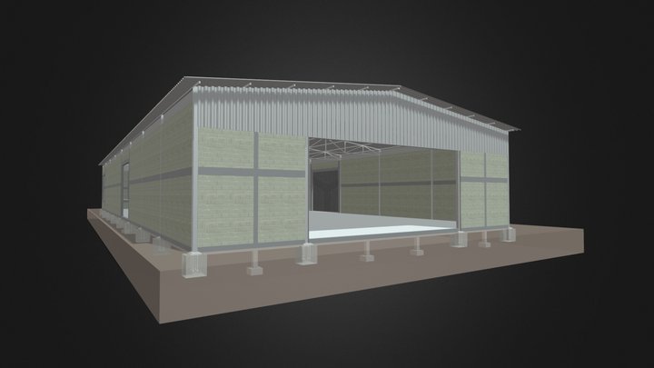 PROJETO GALPÃO INDUSTRIAL 3D Model