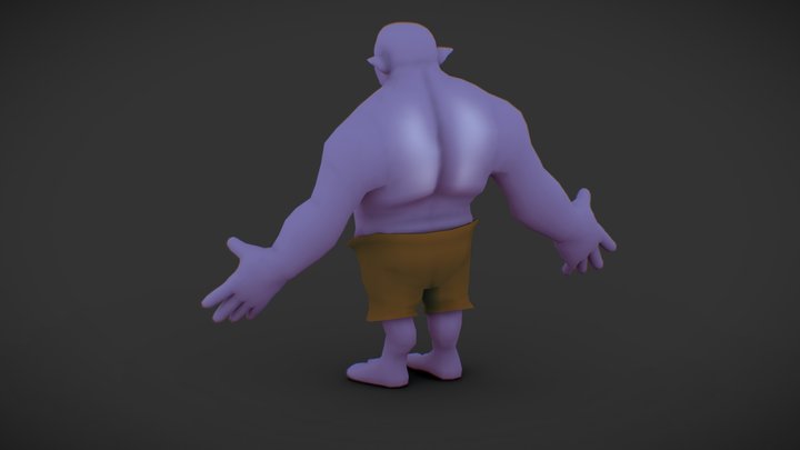 Troll Character Example 3D Model