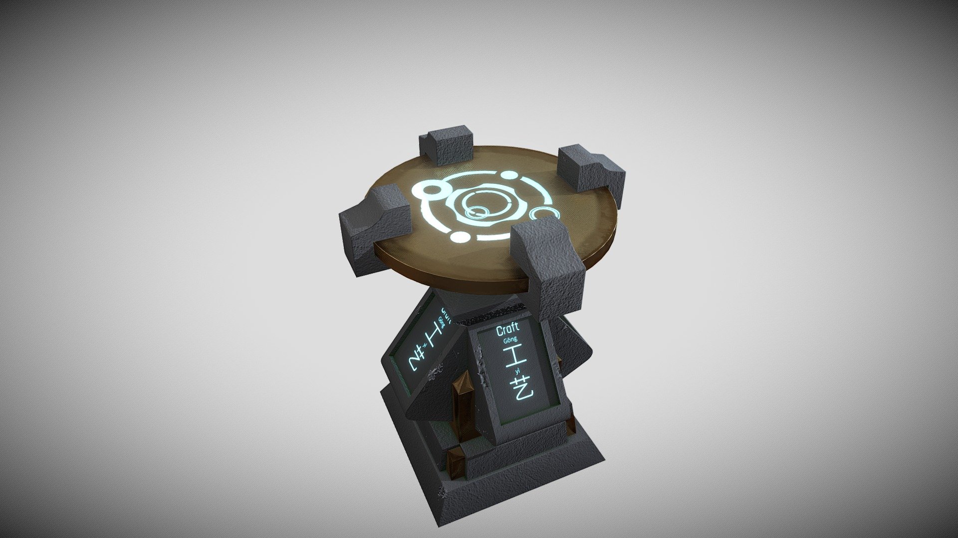 Genshin Impact - CRAFTING TABLE (fan made) - 3D model by Padd24