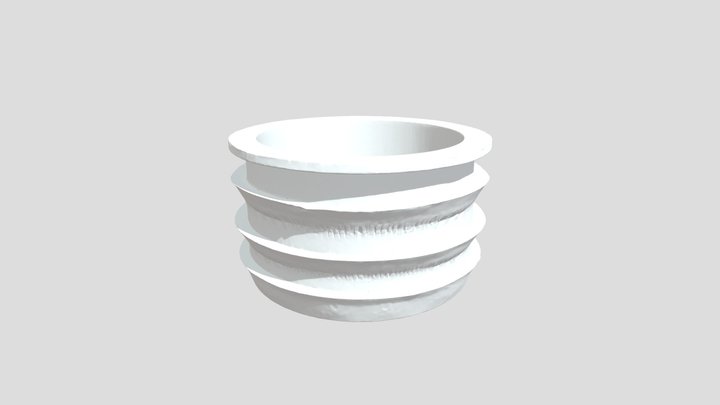 Black Rubber Grommet guarnizione cesso 3D Model