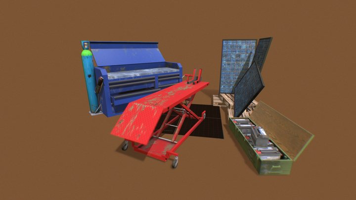 Old Garage 3D Model