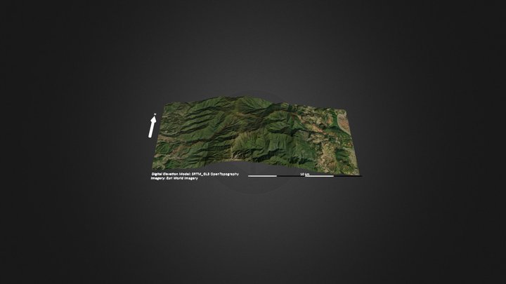 高黎贡山穿越（中线）（曲石镇-芒宽乡） – Modèle 3D gratuit STL