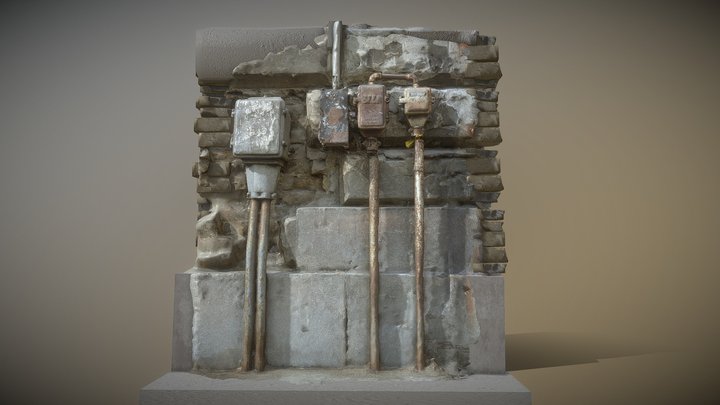 Wall detail from Andrássy Avenue 3D Model