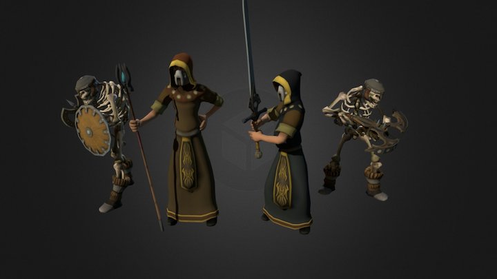Wizards 3D Model