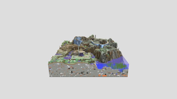 Minecraft World With Friends 3D Model