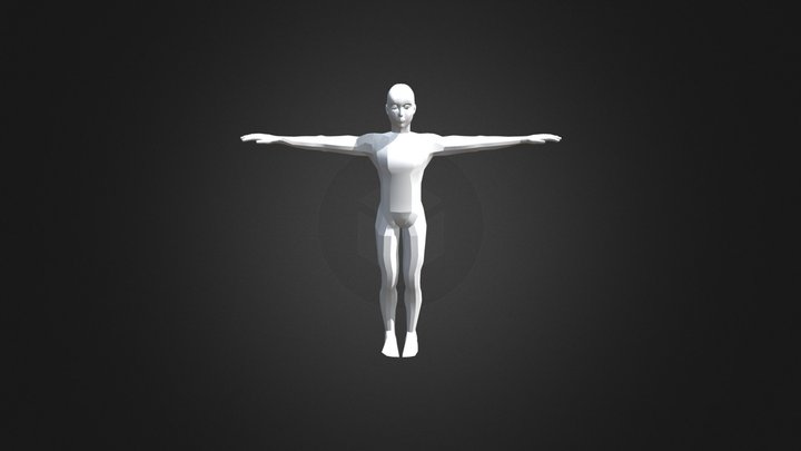 Modelled Male Body 3D Model