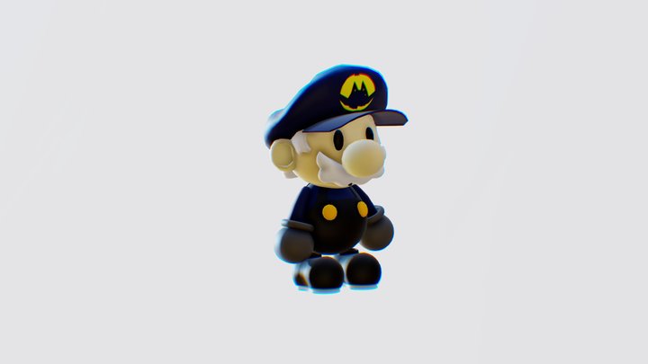 Monopoly Mario- Standard Character Position 3D Model