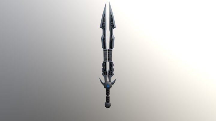 Twin Blade (Game Ready) 3D Model