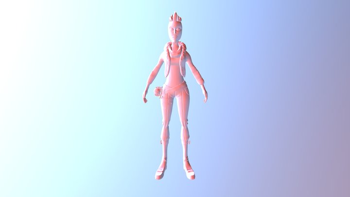 Fortnight Character 3D Model
