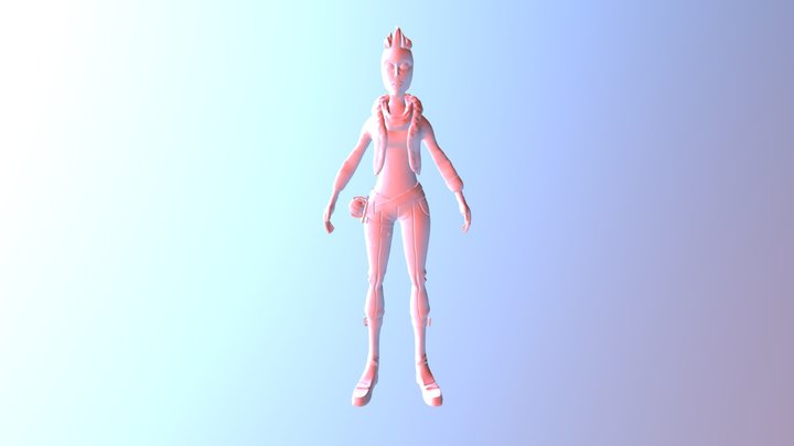 Fortnight Character 3D Model