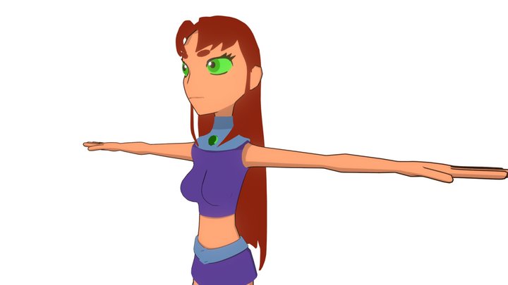 Teen Titans Go! A 3D Starfire.