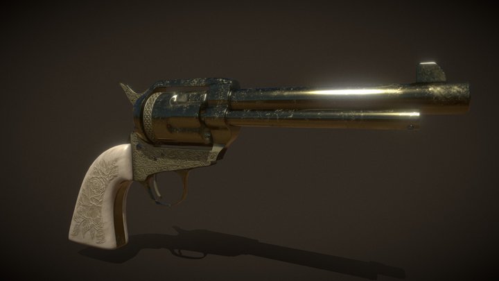Colt Single Action Army 1873 3D Model