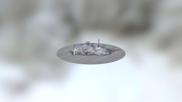 Melting snow 3D Model