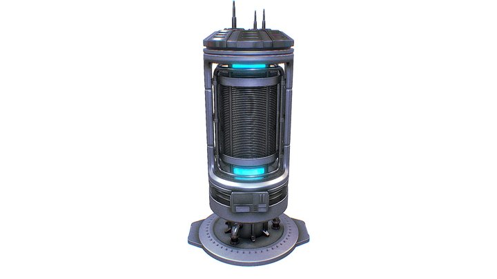 Sci-fi Power generator Free 3D Model