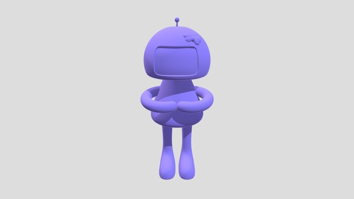Cute Robot 3D Model