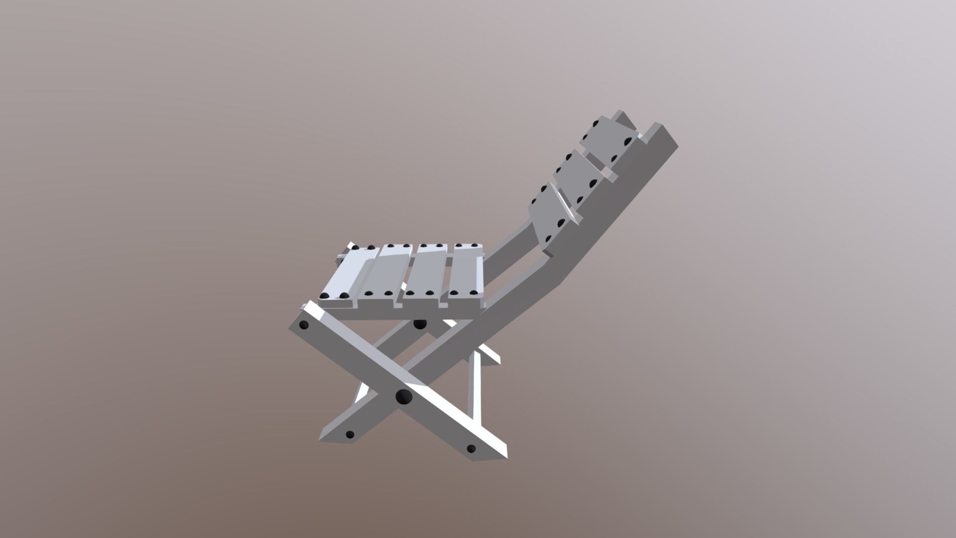 3D model Wood Chair - This is a 3D model of the Wood Chair. The 3D model is about a white and black drone.
