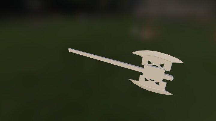 Two handed axe 3D Model